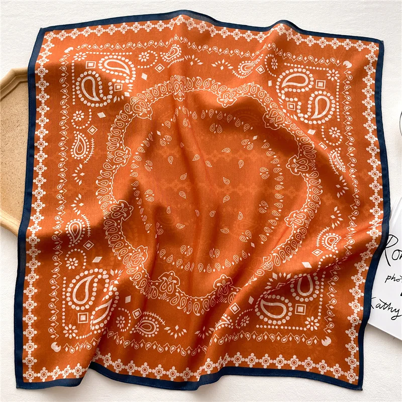 Bandana Cotton - Syal Wanita Katun Murni, Kerudung Segi