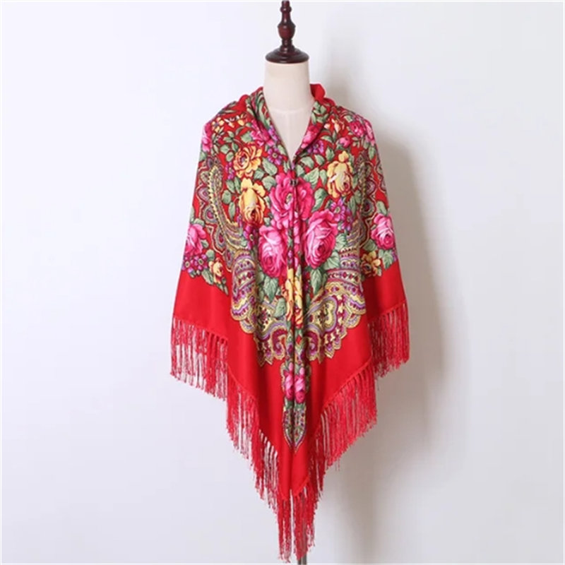 Bandana Cotton - Syal persegi nasional Rusia 160x160cm syal