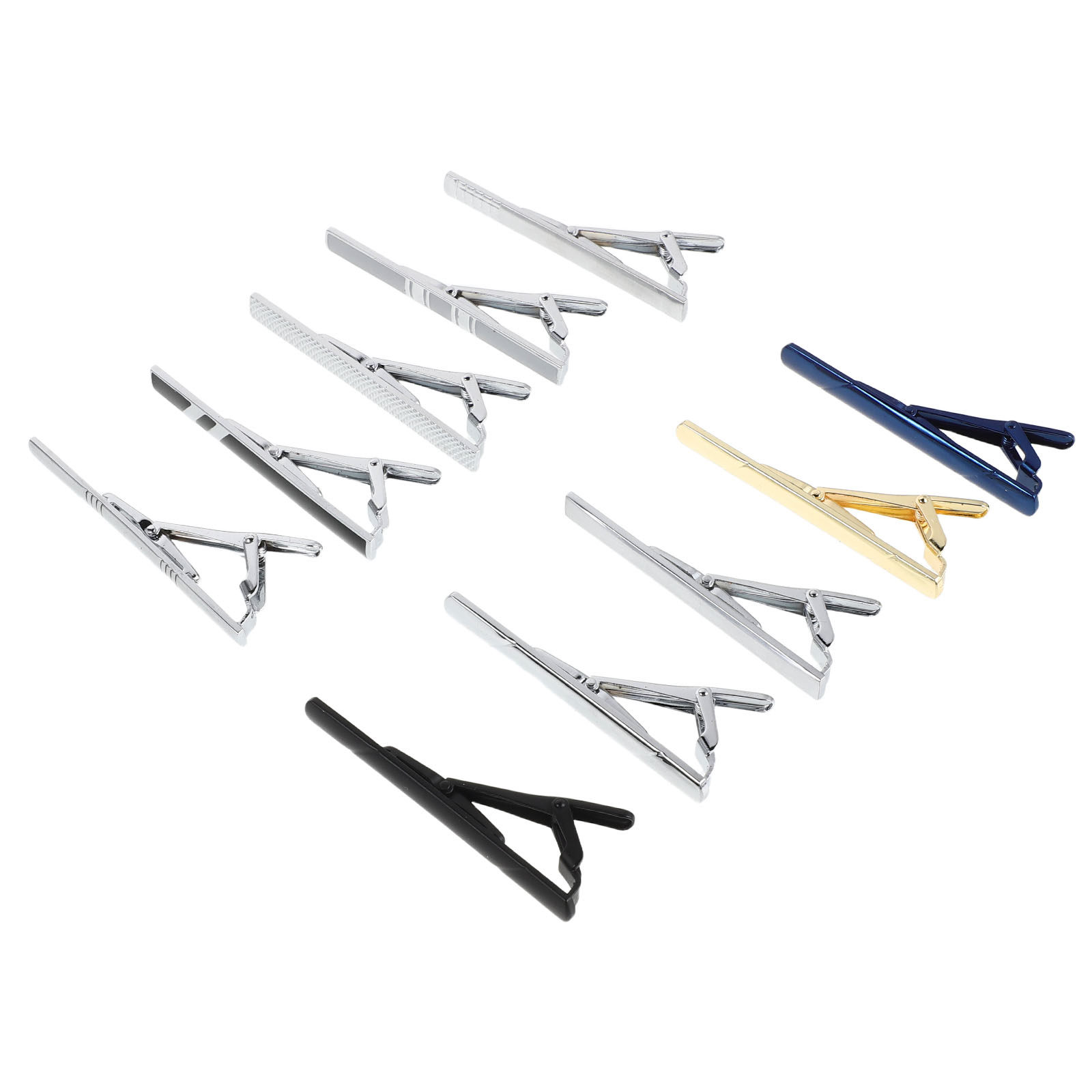 Tie Bar Set Gift - 10Pcs Set Penjepit Dasi Elegan dari