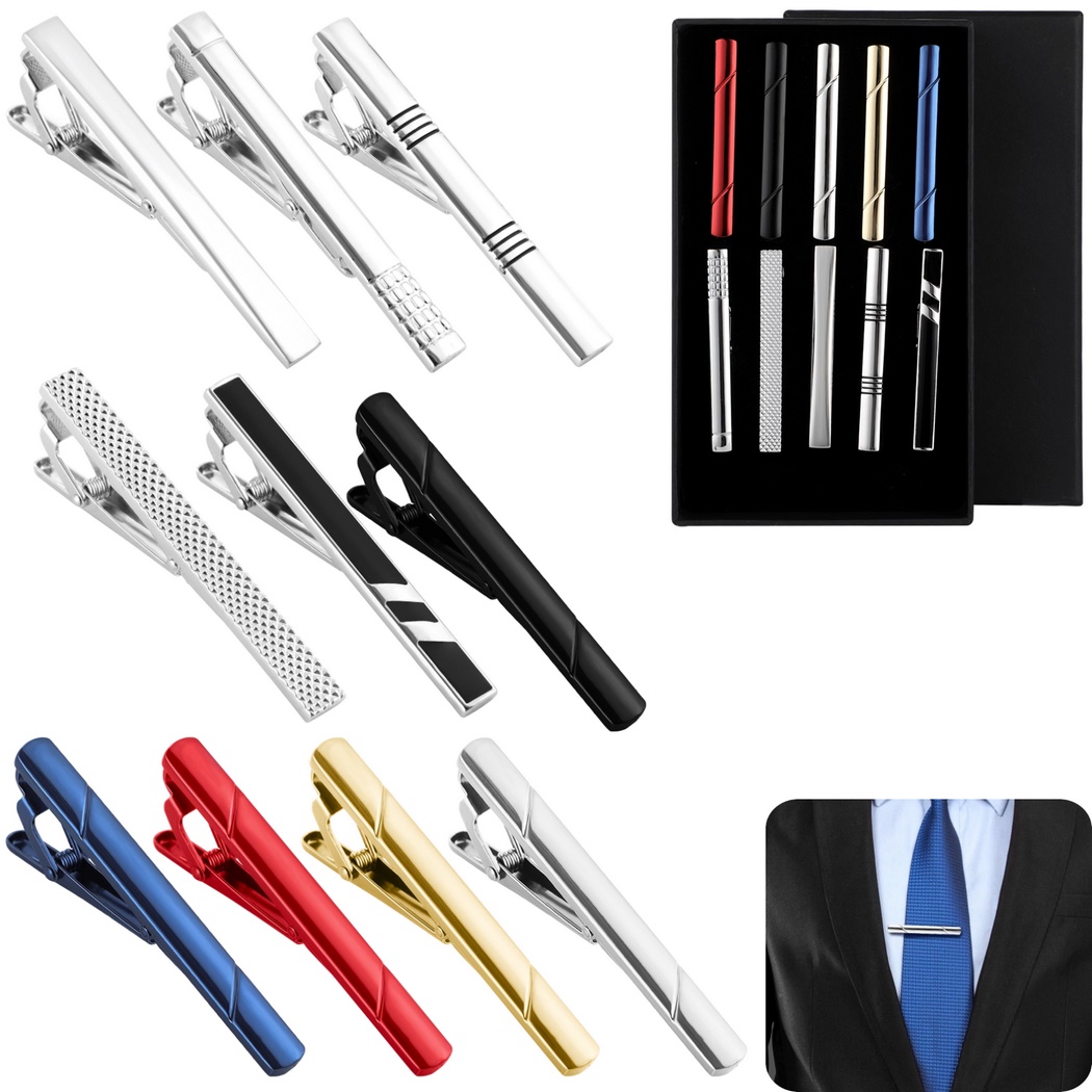 10 Buah Set Klip Dasi untuk Pr - Tie Bar Set Gift ulasan dan harga