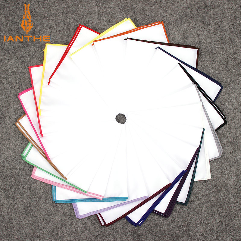 2018 Fashion Pria Katun Sapu T - Pocket Square Set ulasan dan harga