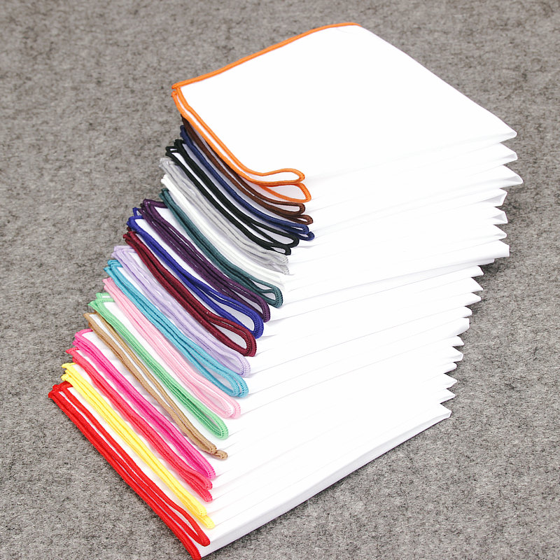 2018 Fashion Pria Katun Sapu T - Pocket Square Set ulasan dan harga