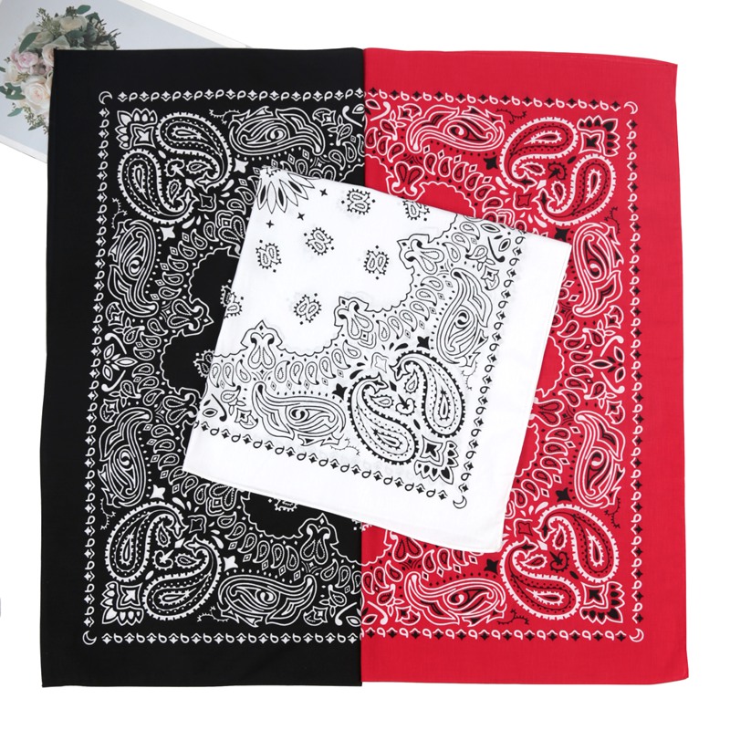 70*70Cm Uniseks Wanita 100% Ka - Bandana Cotton ulasan dan harga