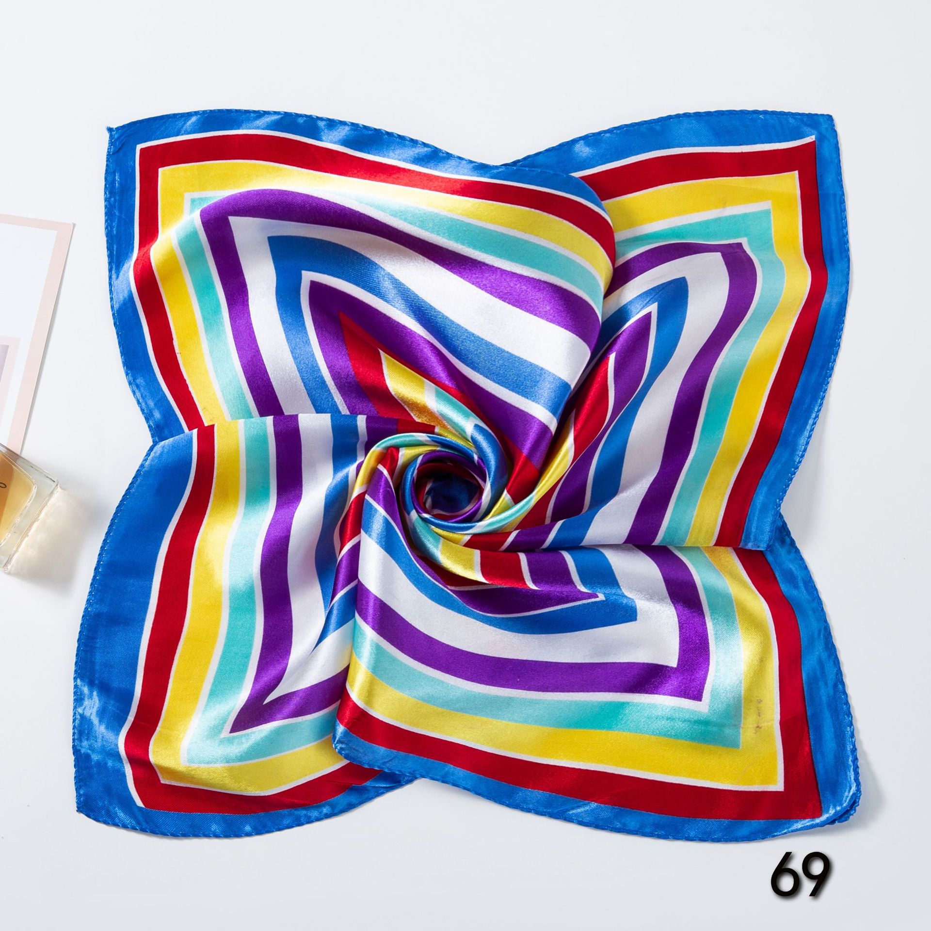 50*50cm syal syal sutra perseg - Face Scarf Mask ulasan dan harga