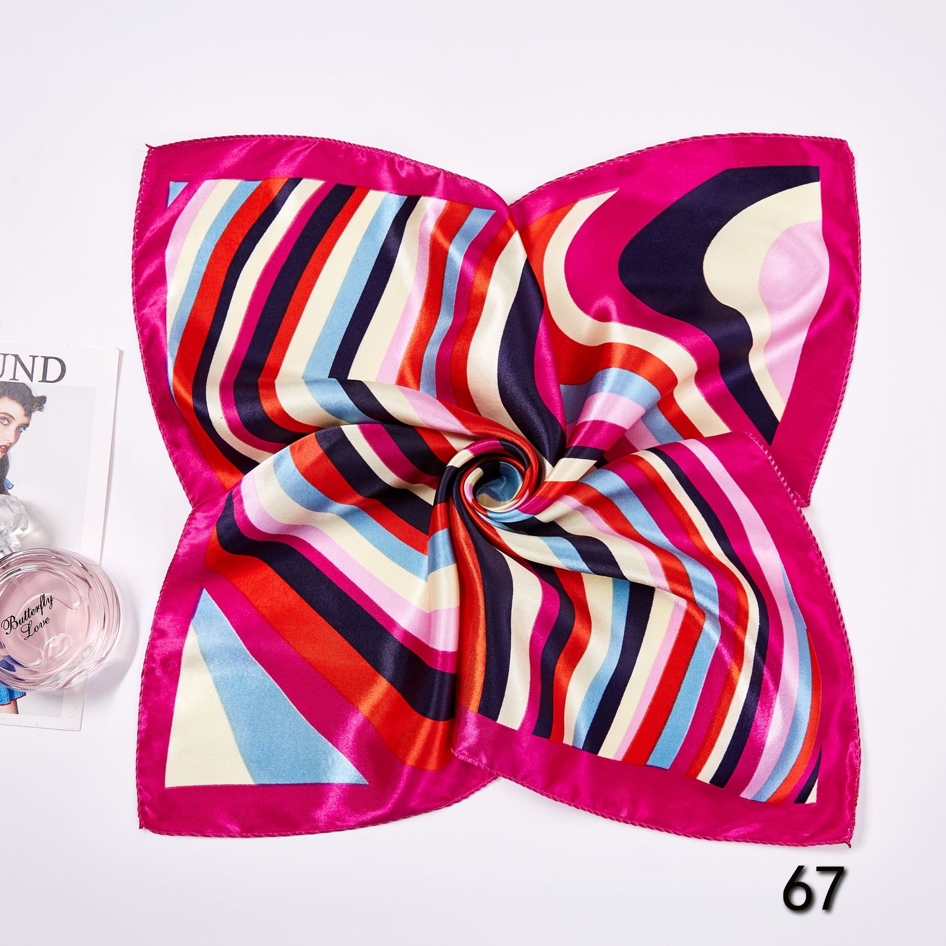 50*50cm syal syal sutra perseg - Face Scarf Mask ulasan dan harga