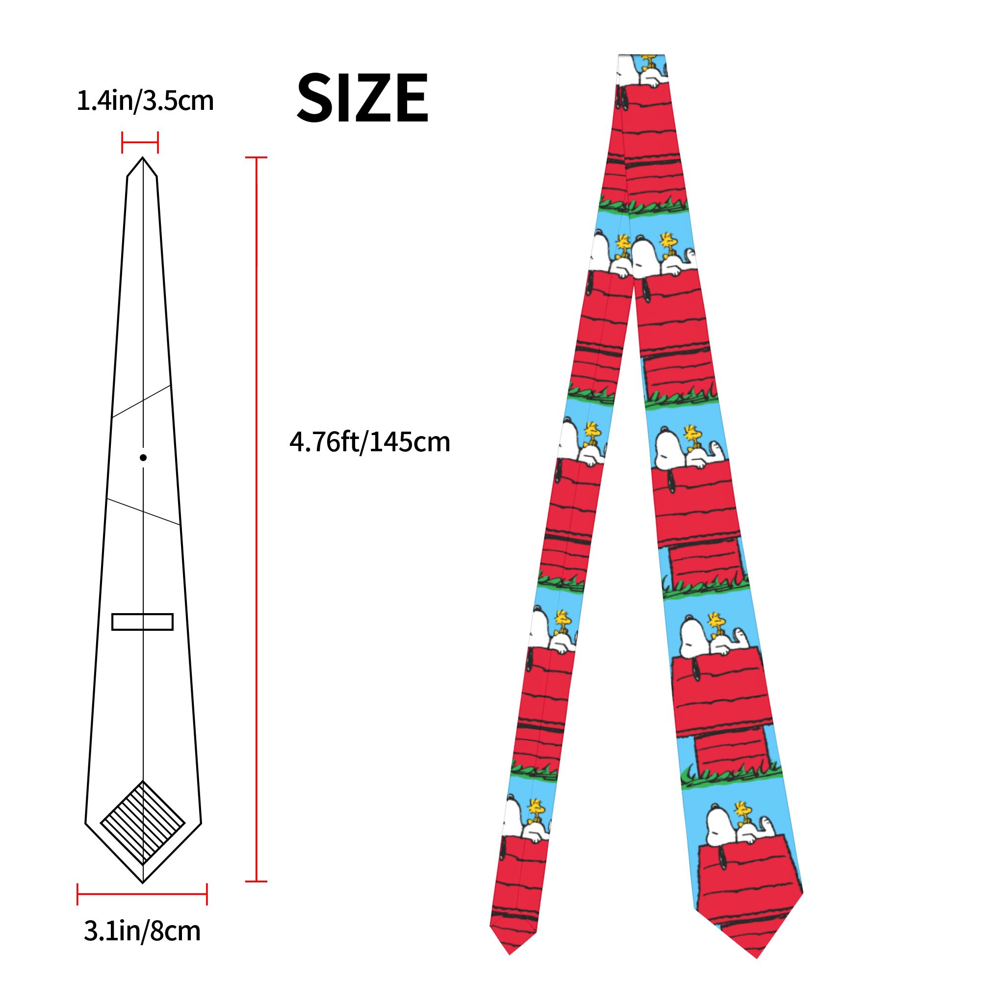 Dasi Snoopy Woodstock Doghouse - Skinny Tie Men ulasan dan harga
