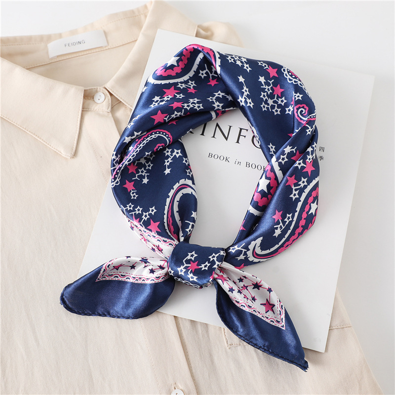 Syal Sutra Persegi Mewah 60Cm  - Face Scarf Mask ulasan dan harga
