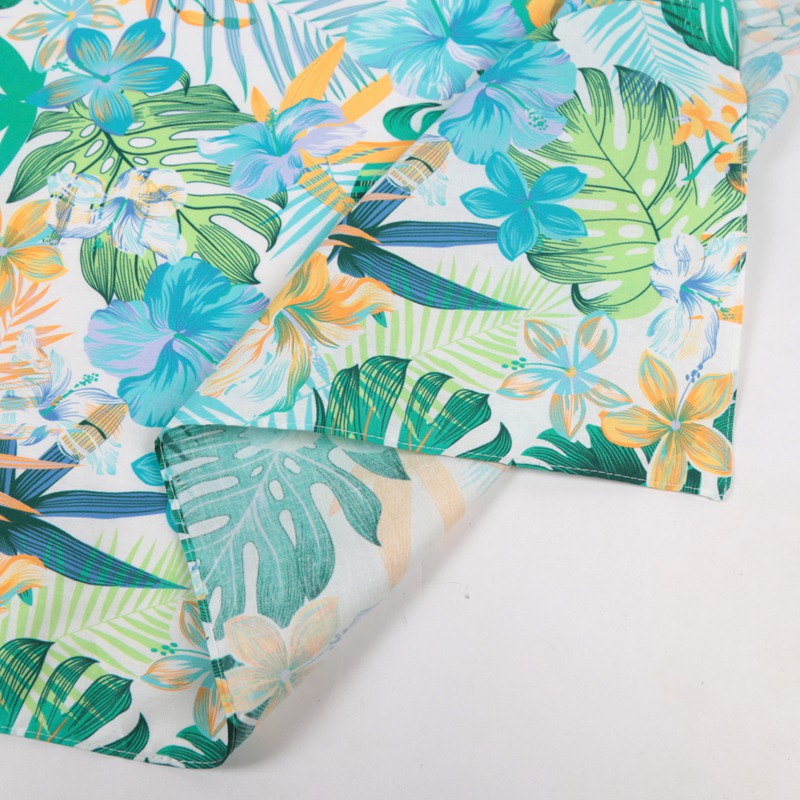 Syal Rambut Motif Daun Bunga 7 - Bandana Cotton ulasan dan harga