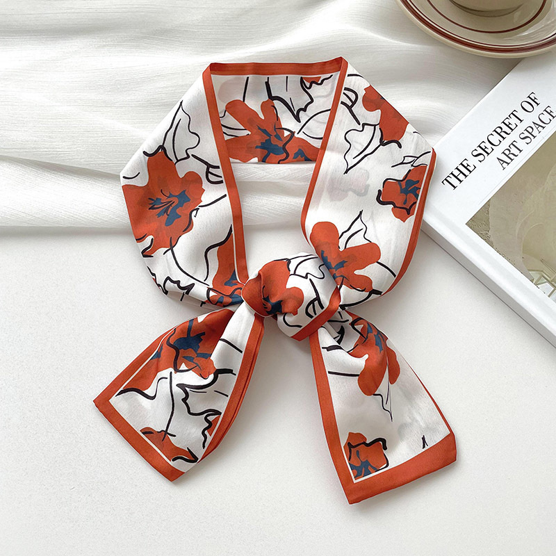 Syal Sutra Kecil Model Merek M - Face Scarf Mask ulasan dan harga