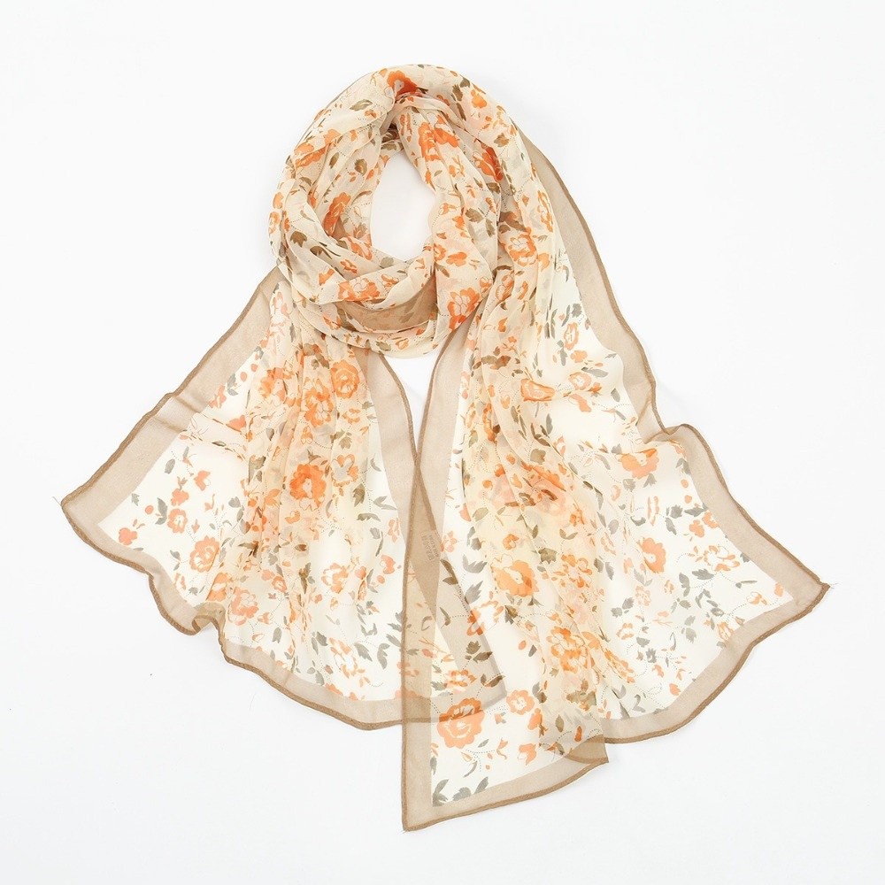 Selendang Chiffon Desain Elega - Face Scarf Mask ulasan dan harga